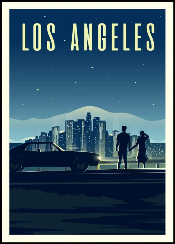 Finale Aktion Los Angeles Amazing Travel Poster