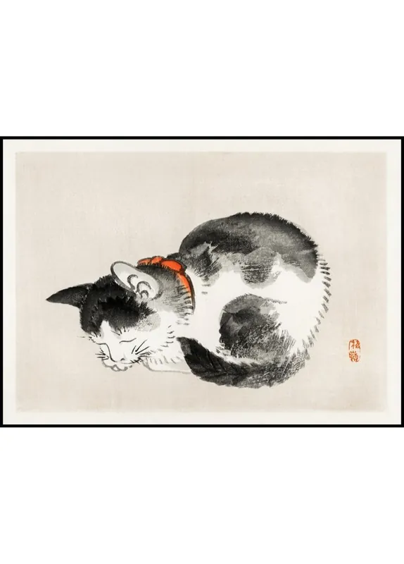 Top-Preis Sleeping Cat Illustration Poster