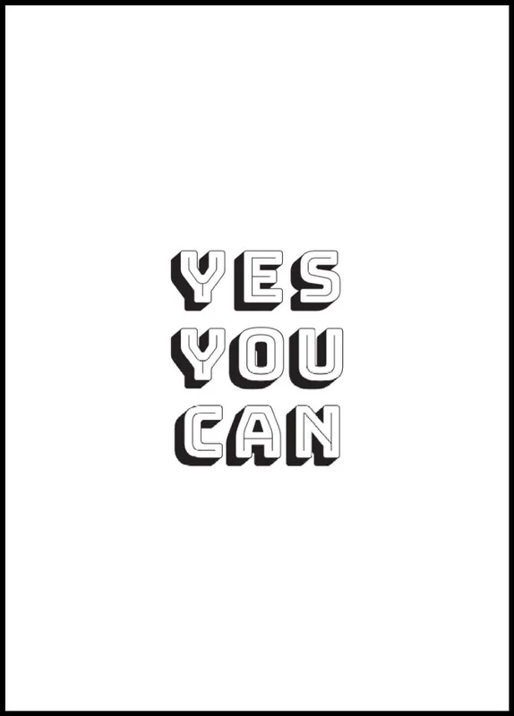 Saisonangebot Yes You Can Poster