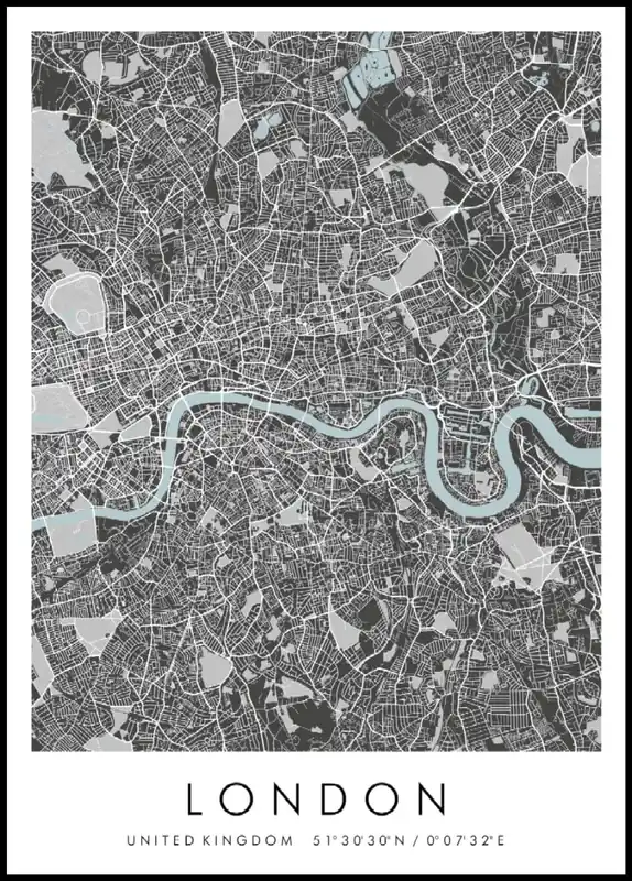 Map of London Poster nr.2 Letzte Chance