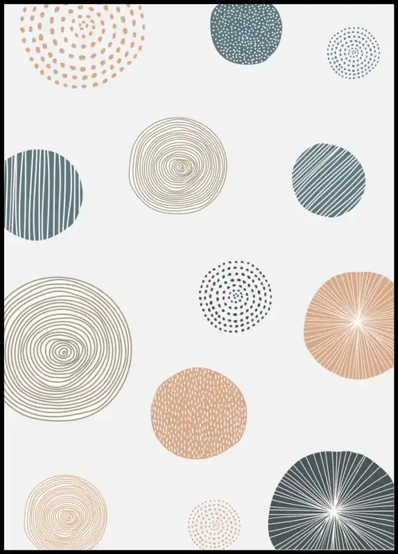 Online Kaufen Round Patterned Doodle Poster