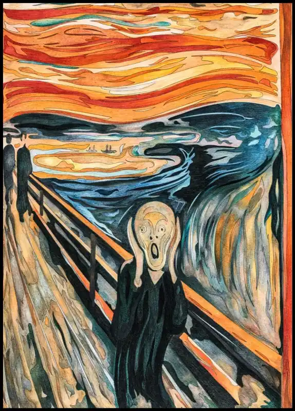 Expressversand The Scream Expressionist Art Poster