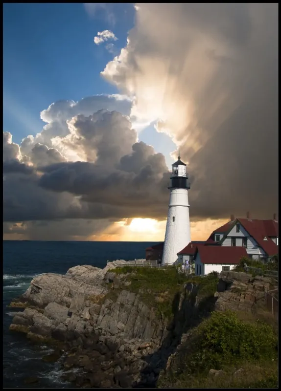 Old Lighthouse Poster Versand Am Gleichen Tag