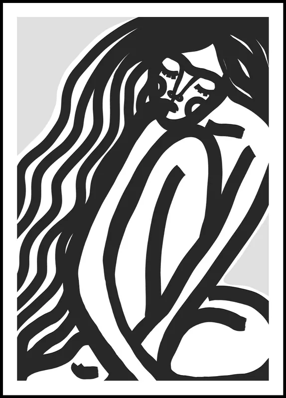 The Silence Black Poster by treechild Sofort Bestellen