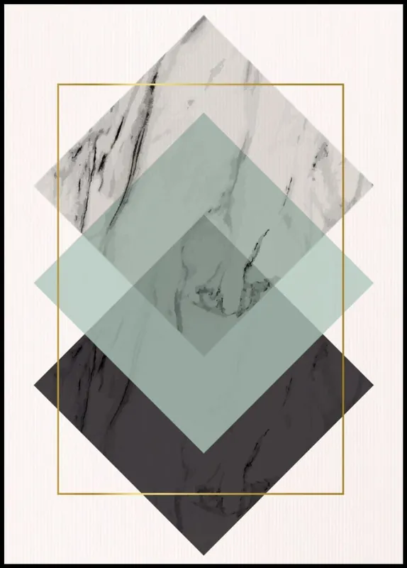 Echt Rectangle Rhombus Poster