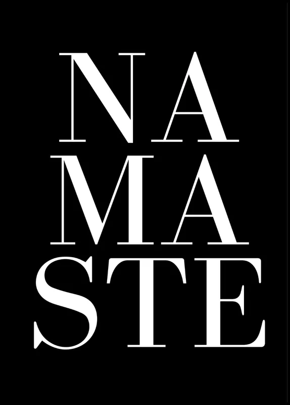 Namaste Poster by Kubistika Angebot