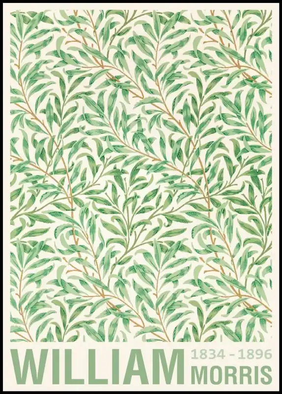 Solange Der Vorrat Reicht Willow Bough by William Morris Design Poster