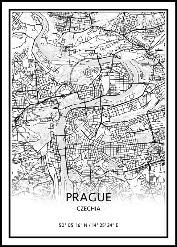 Angebot Map of Prague Poster nr.1