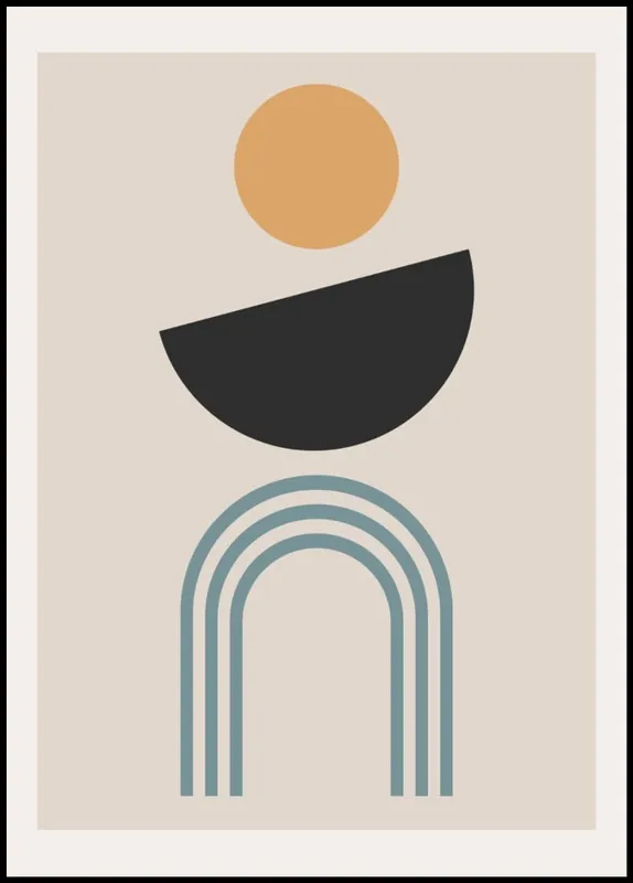 Preisreduziert Gaia Abstract Shapes Poster nr.5