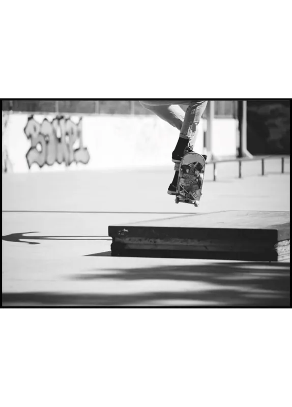 Skateboard Ollie Poster Gratis Versand