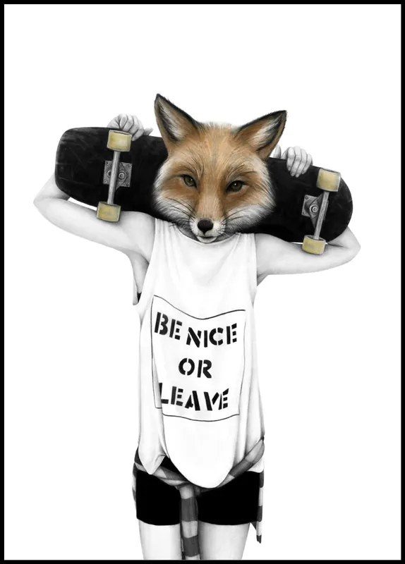 Beliebt Fox’n’roll Poster by Sanna Wieslander