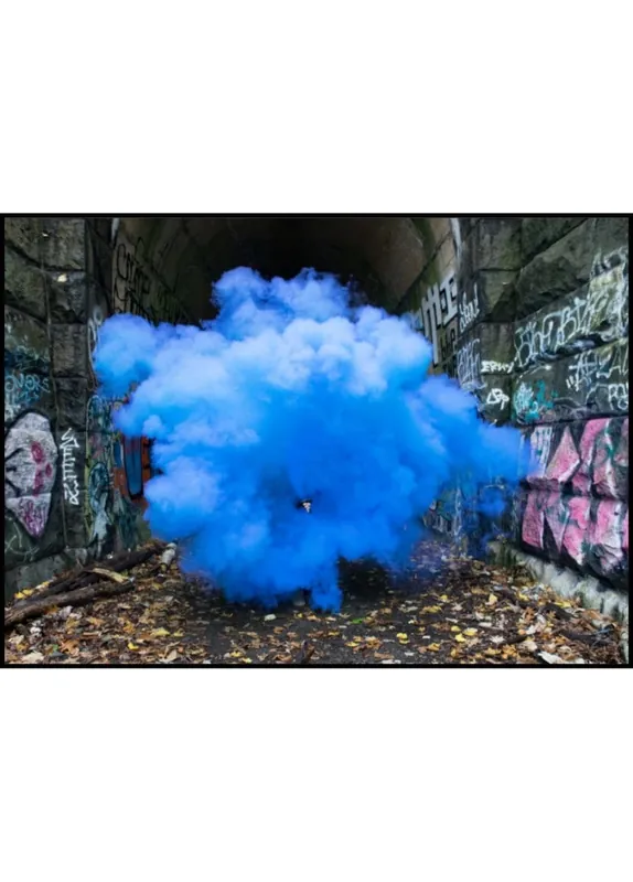 Preiswert Blue Urban Smoke Poster