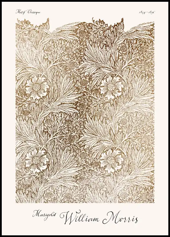 William Morris’s Marigold Poster Neue Kollektion