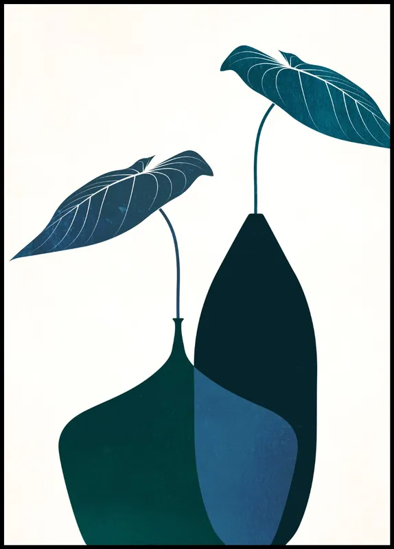 Scandinavian Bouquet Bleu Poster Geprüft