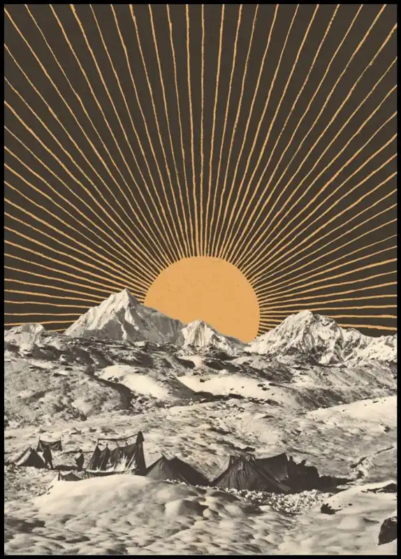 Sichere Zahlung Mountainscape 6 Poster by Florent Bodart
