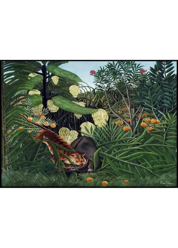 Saisonangebot Tiger and Buffalo Fight Poster