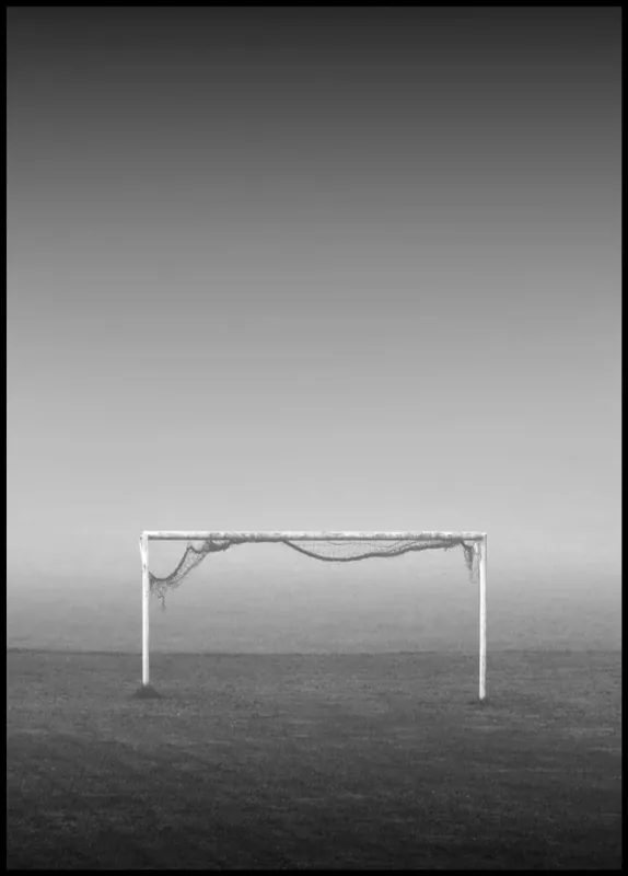Broken Goal Cage Poster Abverkauf
