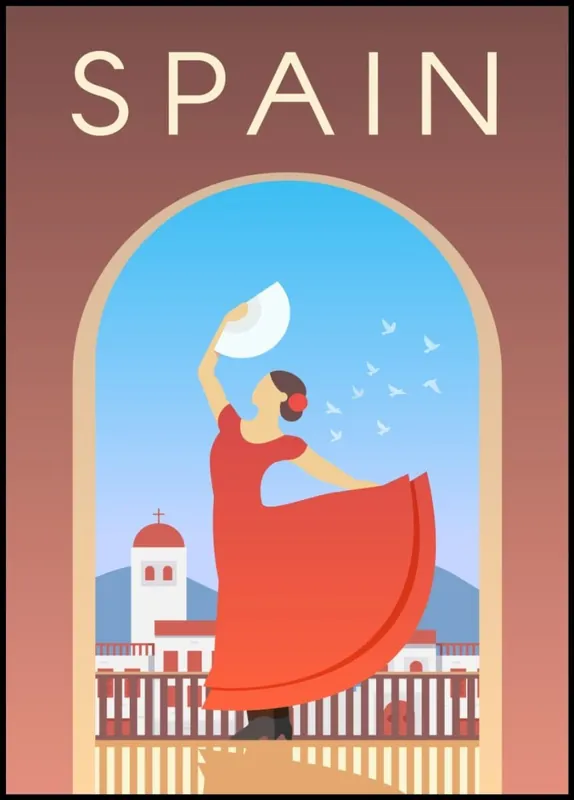 Spain Amazing Travel Poster Letzte Chance