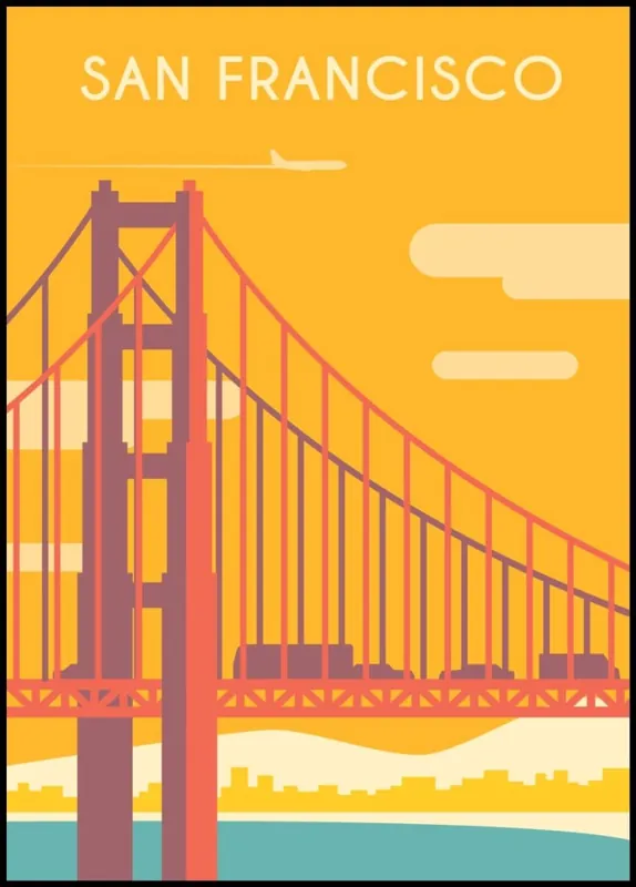 Markenprodukt San Francisco Amazing Travel Poster nr.1