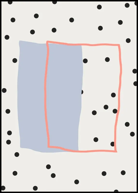 Stylish Memphis Abstract Poster nr.1 Sonderangebot