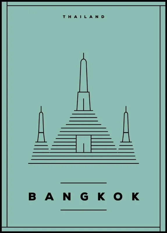 Bangkok Minimal City Poster Jetzt Kaufen