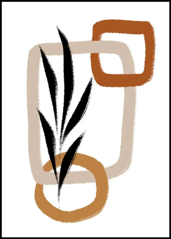 Knallerangebot Earthy Colors Abstract Poster nr.6