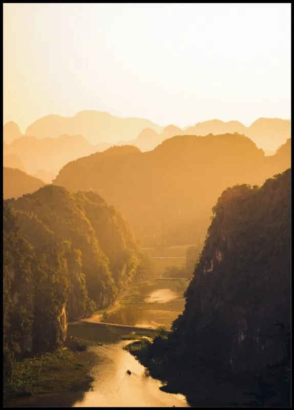 Letzte Chance Scenic River Green Mountains Poster