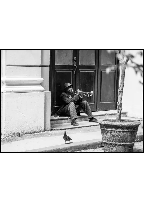 Angebot Trumpet Playing Man Poster