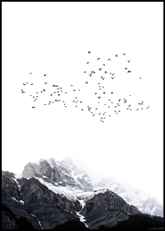Bestpreis The Mountains Poster by Kubistika