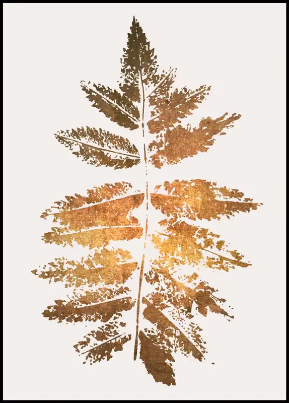 Oak Leaf Print Poster by Kubistika Preis Gesenkt