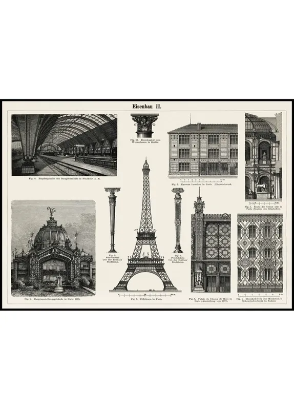 Iron Constructions Poster Kostenfreie Lieferung