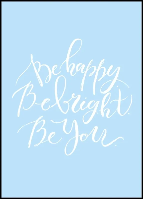 Billig Be Happy Poster