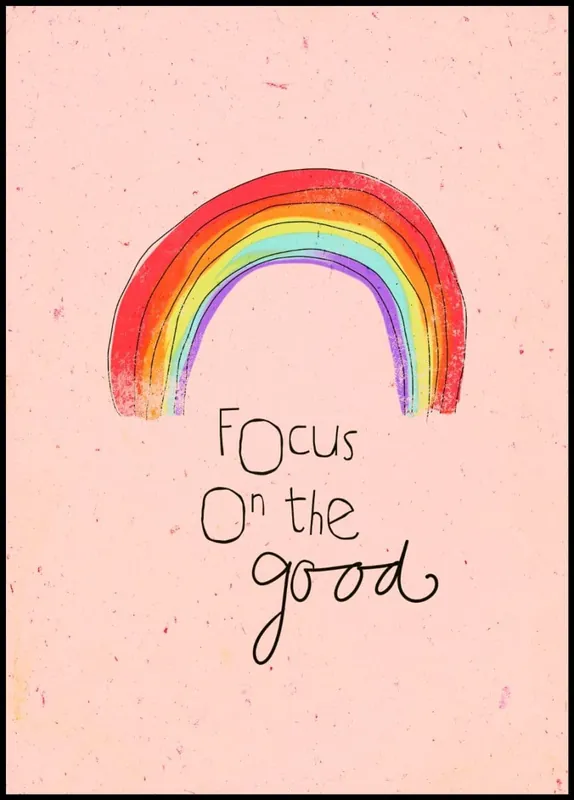 Kostenloser Rückversand Focus on the Good Poster by treechild
