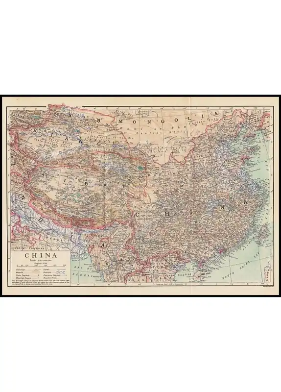 Antique Map of China Poster Jetzt Bestellen