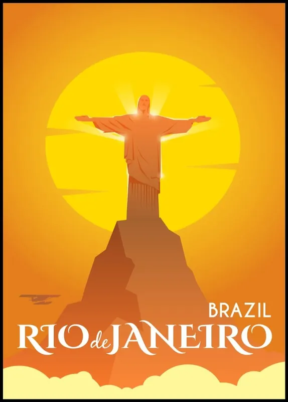 Rio De Janeiro Amazing Travel Poster nr.2 Solange Der Vorrat Reicht