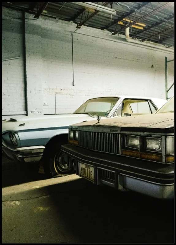 Old Dusty Cars Front Poster Ausverkauf