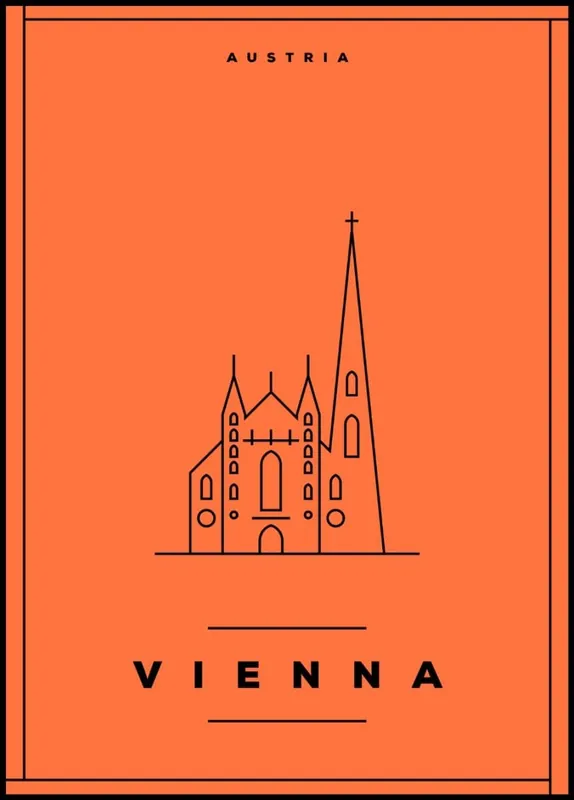 Neue Kollektion Vienna Minimal City Poster