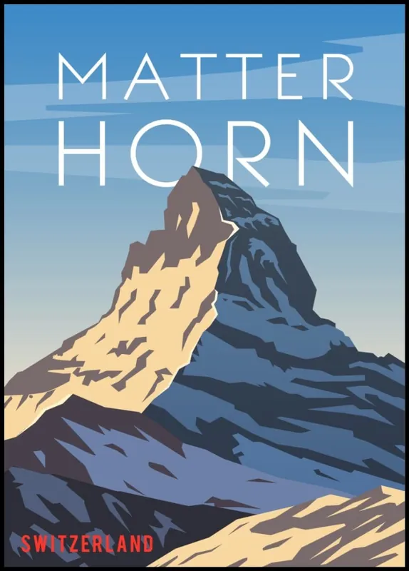 Super-Preis Matterhorn Switzerland Amazing Travel Poster