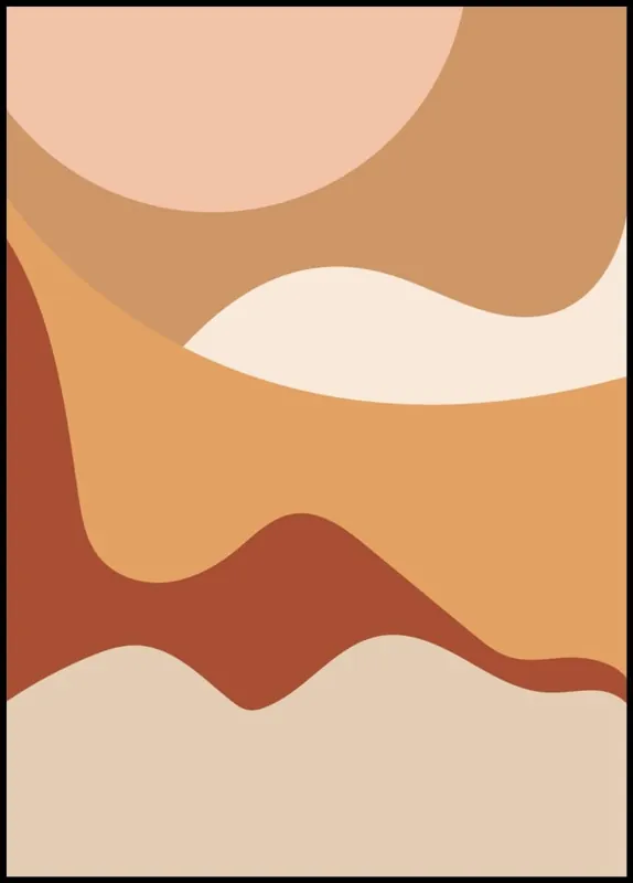 Letzte Chance Earthy Colors Abstract Poster nr.59
