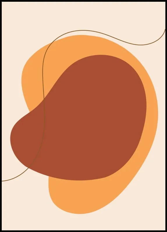 Earthy Colors Abstract Poster nr.47 Kostenloser Rückversand