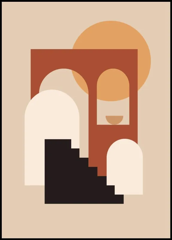 Top-Angebot Earthy Colors Abstract Poster nr.45