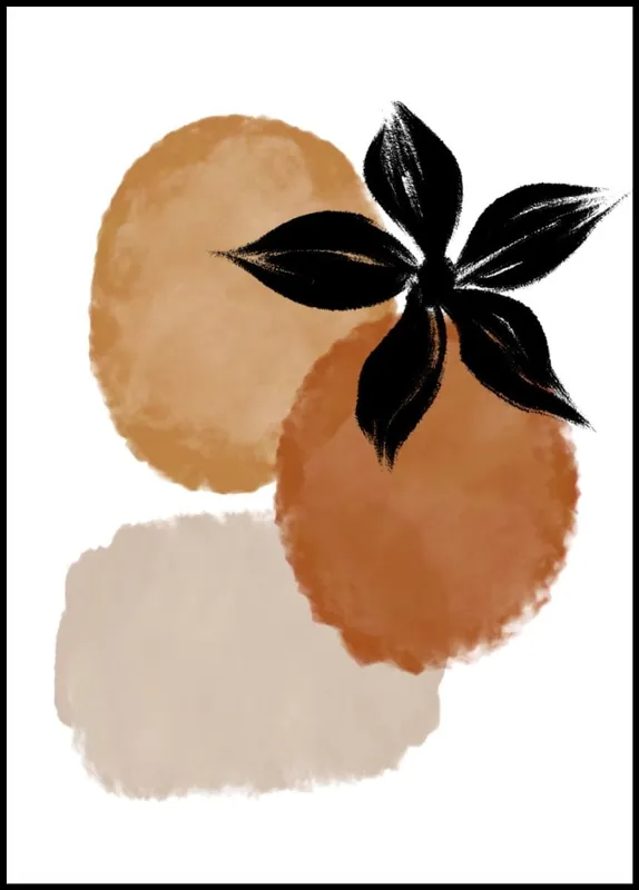 Earthy Colors Abstract Poster nr.4 Letzte Chance