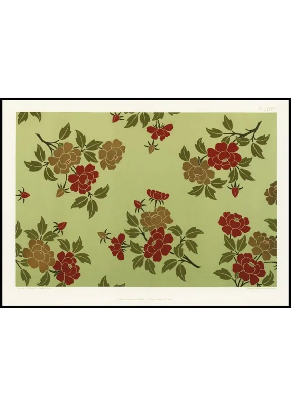 Saisonangebot Japanese Vintage Flowers and Leaves Poster
