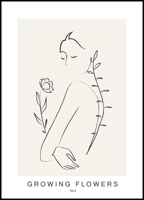 Preis Gesenkt Growing Flowers No. 2 Poster by Linnea Nygren
