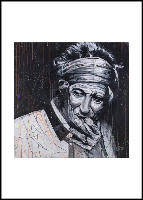 Keith Richards Poster by Didier Chastan Sofort Bestellen