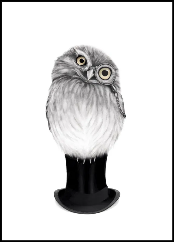 Sharp Eyed Owen Poster by Sanna Wieslander Neue Kollektion