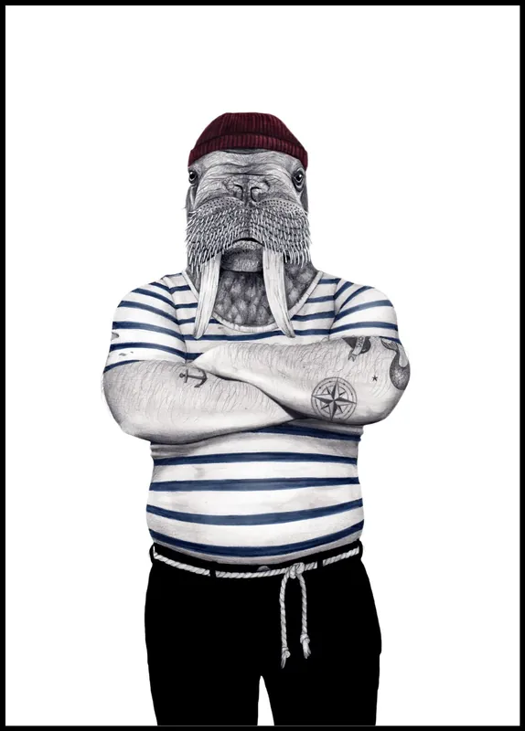 Finale Aktion Ross the Sailor Poster by Sanna Wieslander