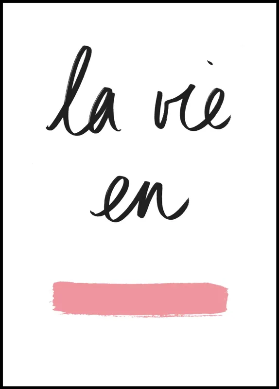 Angebot La Vie en Rose Poster by Florent Bodart