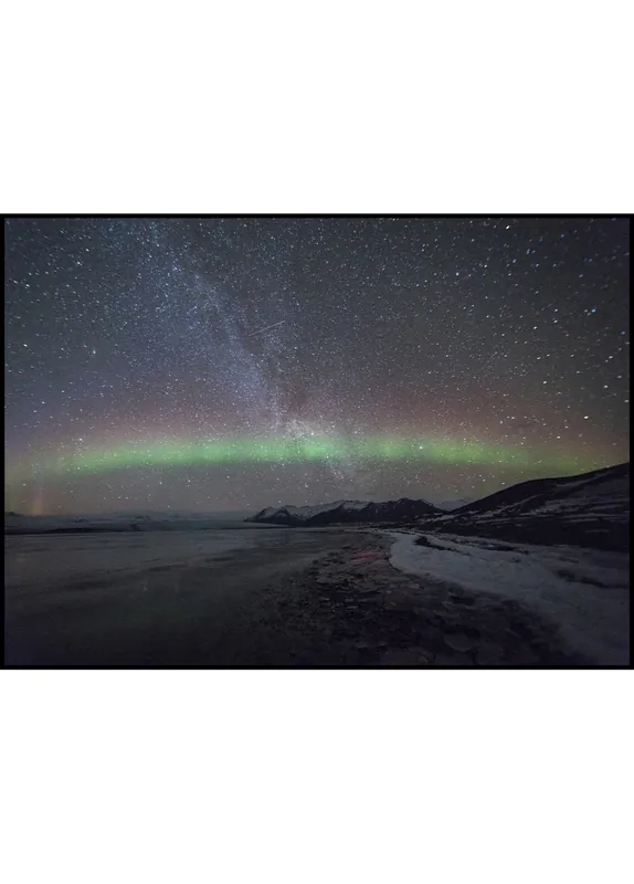 Günstig Northern Light over Iceland Poster