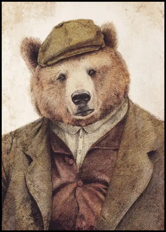 Neuheit Mr. Bear Poster by Mike Koubou